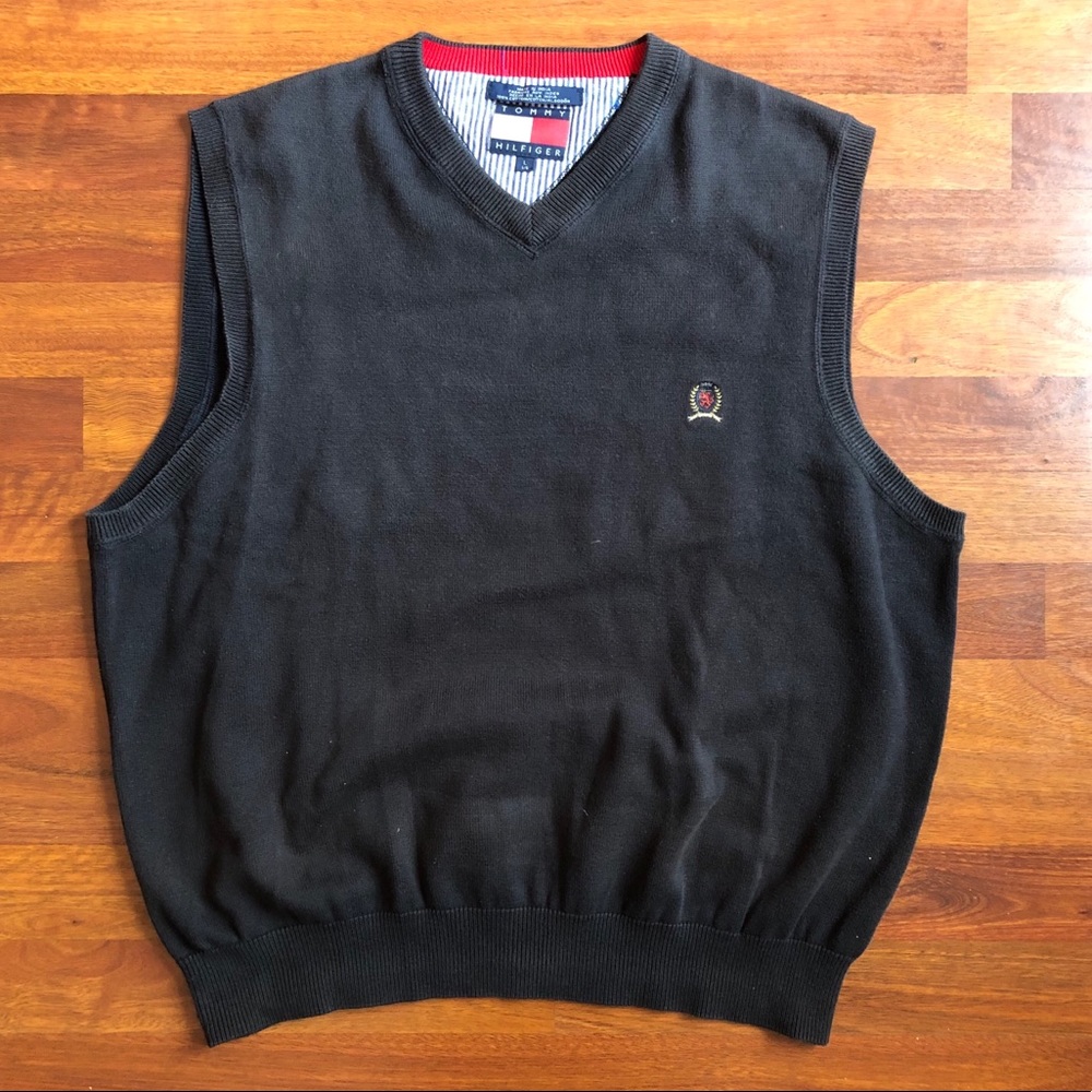 Tommy Hilfiger sweater vest blue men’s Sz large
